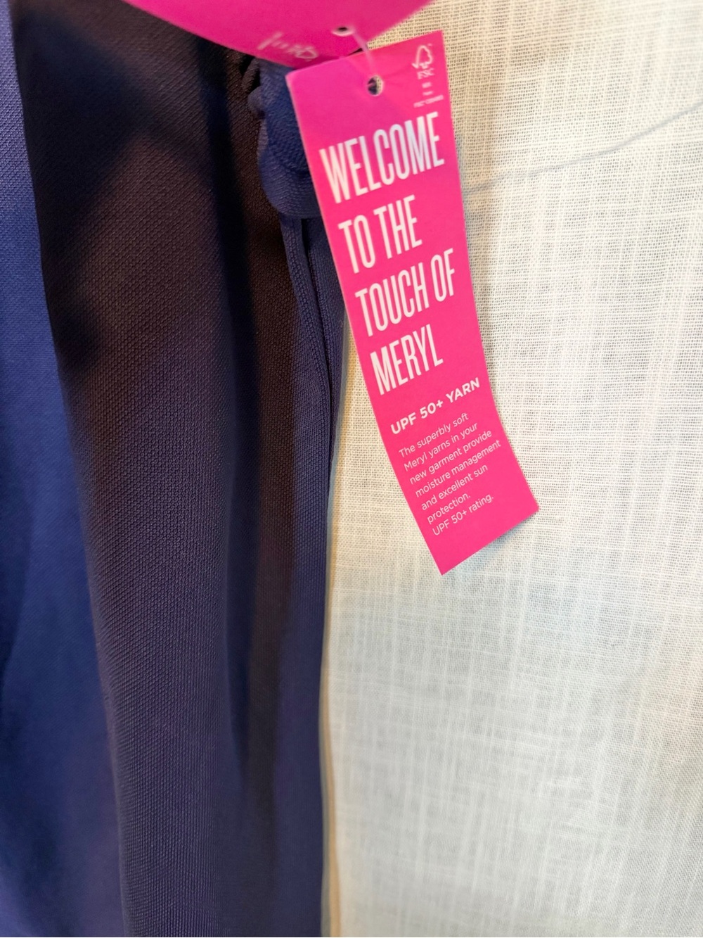 Lilly Pulitzer Martina Luxletic Navy Ruffle Sleeveless Polo Top NWT UPF 50 L - Picture 7 of 8